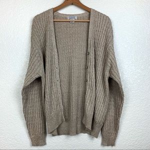 Vintage grandpa sweater cable knit